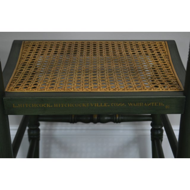 Hitchcock Thomas Jefferson Monticello Limited Edition Painted Pair Chairs (A) For Sale In Philadelphia - Image 6 of 11