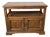 Vintage 70s American Traditional Walnut Flip-Top Rolling Server Console For Sale