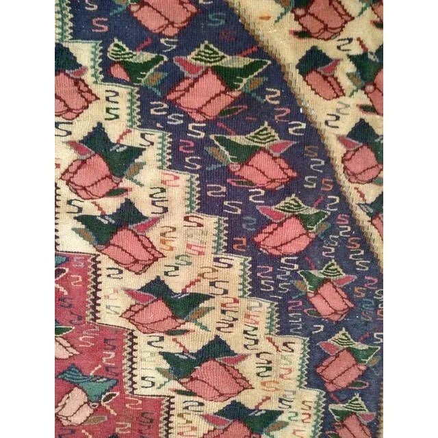 Persian 1970s Persian Kilim Rug For Sale - Image 3 of 6