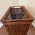 Brown Vintage 1970s Bamboo & Rattan Magazine Rack For Sale - Image 8 of 9