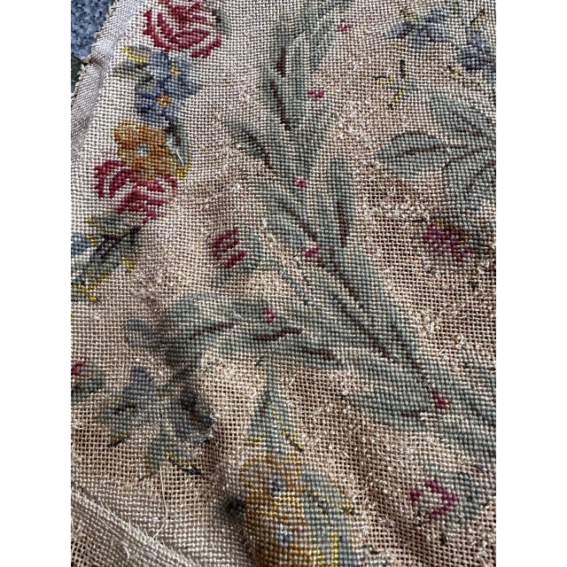 French Needlepoint Chair Cover Tapestry from Bobyrug, 1890s For Sale - Image 15 of 18