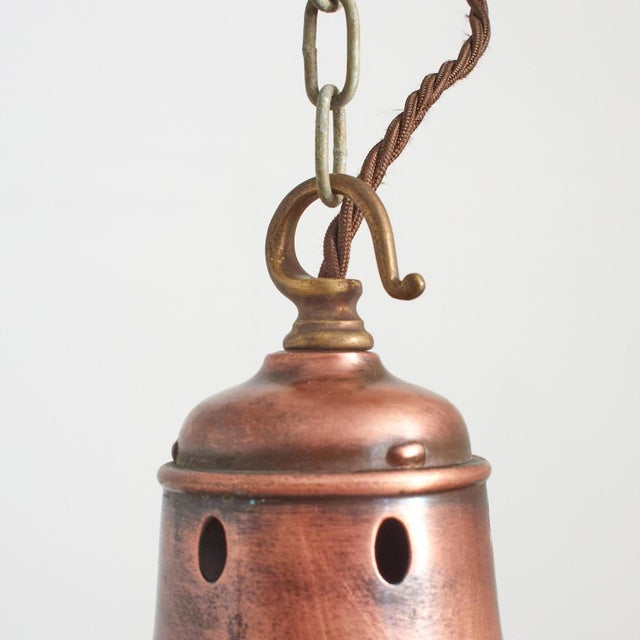 1920s Vintage Holophane Ripple-Lite Church Pendant Light, 1920s For Sale - Image 5 of 8