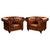 Vintage Chesterfield Club Chairs in Brown Leather, 1930, Set of 2 For Sale - Image 12 of 12