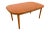Wood 1970s Danish Teak Rounded Corners Extendable Rectangle Dining Table For Sale - Image 7 of 10