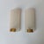 Gold Wall Lights in Textured Acrylic Glass and Brass, France 1960, Set of 2 For Sale - Image 8 of 8