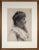 Black 19th Century Antique Charcoal Portrait Drawing of a Woman For Sale - Image 8 of 8