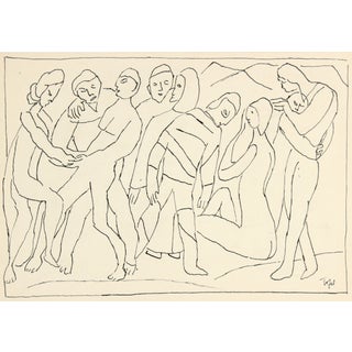 Early 20th Century Ink Drawing For Sale