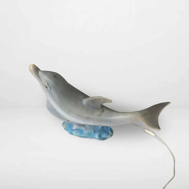 Vintage Children's Dolphin Lamp, 1990s For Sale - Image 6 of 8