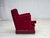 Danish Armchair in Red Velour and Ash, 1970s For Sale - Image 10 of 17