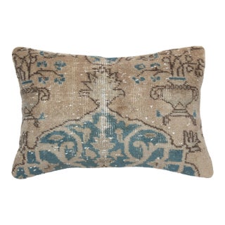 Vintage Tribal Rug Lumbar Pillow for Bedding or Sofa -16'' X 24'' For Sale