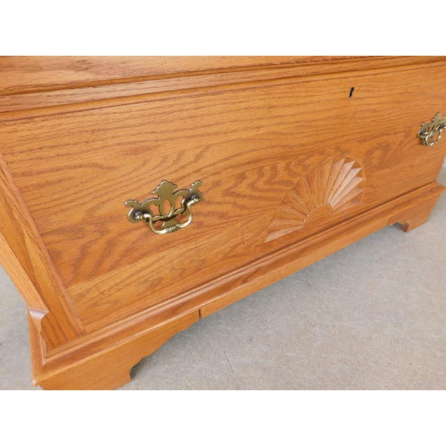 Thomasville Thomasville American Oak Collection Georgian Style Tall Chest For Sale - Image 4 of 15
