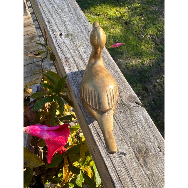 Vintage Solid Brass Swan Swan Cabin Lake Lodge Home Decor Chairish