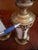 Pair of Vintage French Empire Brass & Milk Glass Table Lamps 12" X 4.5" Ca. 1950 For Sale - Image 17 of 18