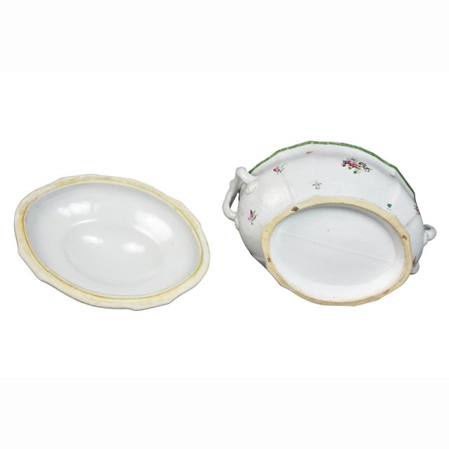 Chinese Export Porcelain Soup Tureen For Sale - Image 10 of 11