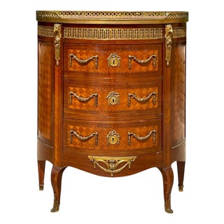 Commode in Marquetry Transition For Sale