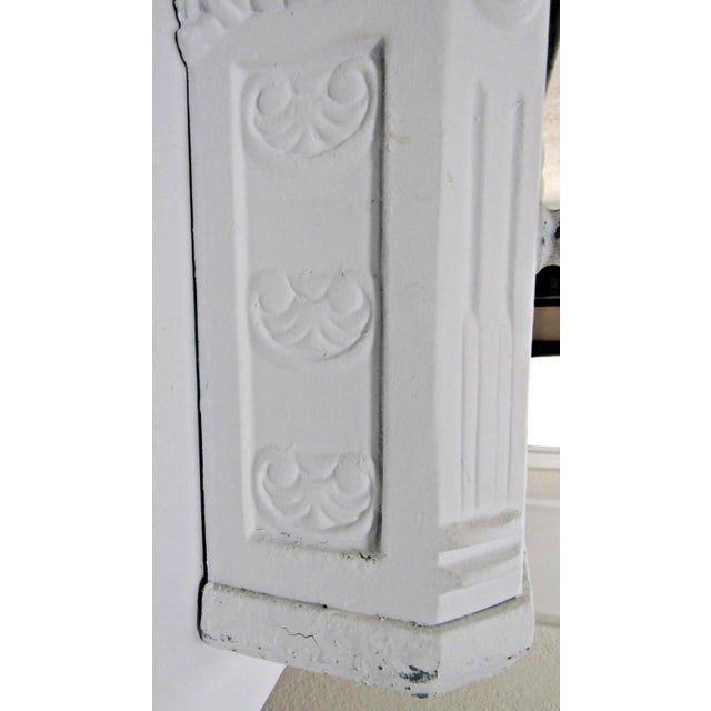 Victorian Wall Mounted Cast Iron Painted White Mailbox For Sale In Miami - Image 6 of 10