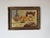 French Country 1949 Vintage Still Life Kitchen Setting Oil on Board Painting, Wood Framed For Sale - Image 3 of 12