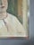 Cream Mid-Century Modern 'Agnes' Vintage Original Swedish Expressive Figurative Portrait Oil Painting, Framed For Sale - Image 8 of 14