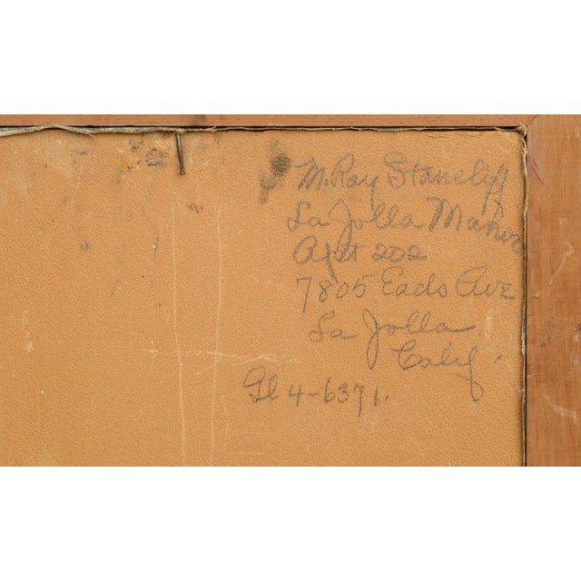 Mid Century Oil Painting Portrait of Two Children in Traditional Dress by M. Ray Stancliff For Sale In Monterey, CA - Image 6 of 6