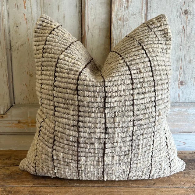 Organic Wool Handmade Pillow All of our products are commissioned and handmade by the craftswomen of Chiloé. The textiles...