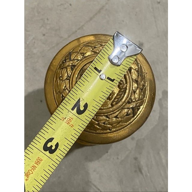 Late 19th Century Antique Victorian Style Lion Design Bronze Door Knob For Sale - Image 5 of 6