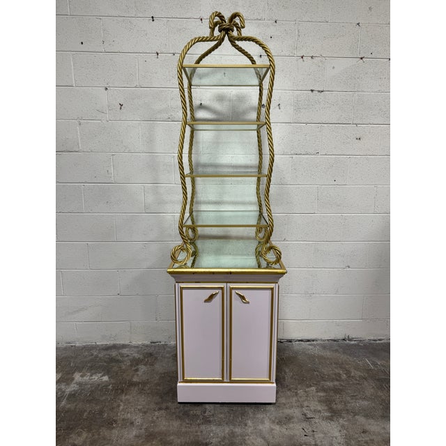 Hollywood Regency Vintage Hollywood Regency Etageres For Sale - Image 3 of 12