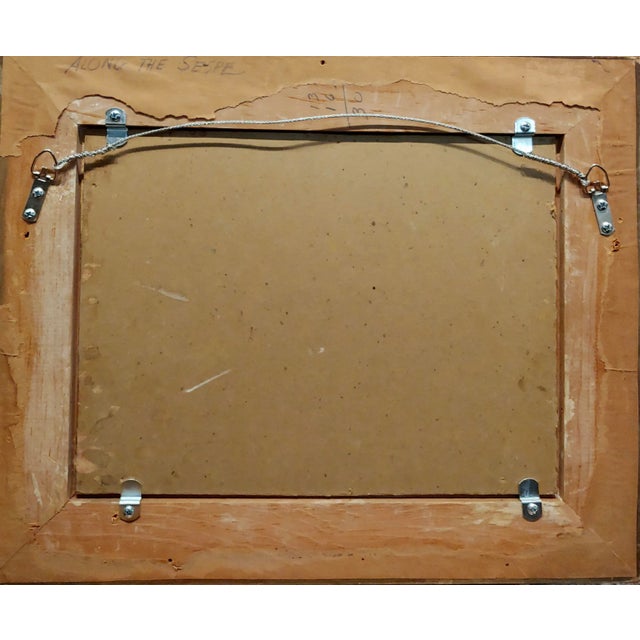 Textile John Anthony Conner - California Landscape -Oil Painting For Sale - Image 7 of 7