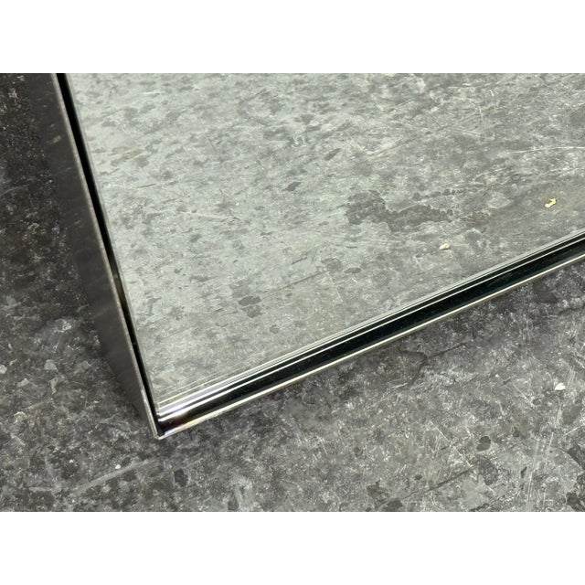 Metal Room & Board Infinity Wall Mirror For Sale - Image 7 of 12