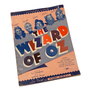 1939 “Wizard of Oz” Souvenir Music Album | Vintage Film Sheet Music Book