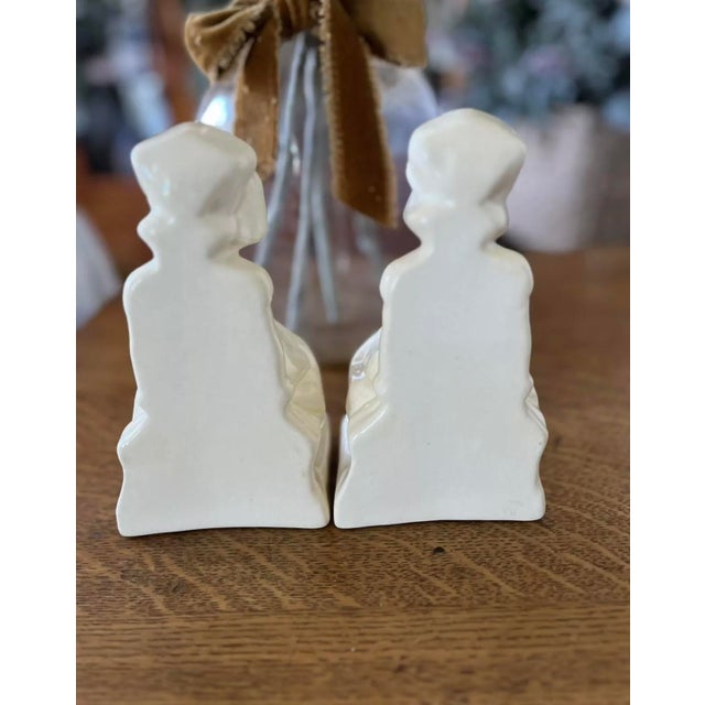 1920s Pair of 1929 Cowan Art Pottery Bonnet Girl Bookends #521 For Sale - Image 5 of 9