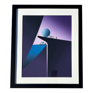 Kurt Larisch Monochromatic Purple Original Serigraph (47/100)