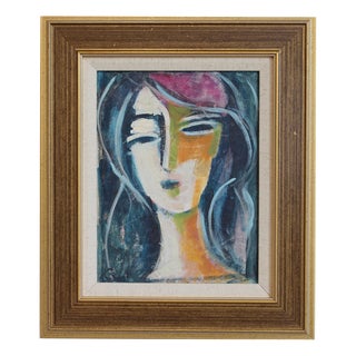 Hidden Portraits IV, 1980s, Acrylic on Canvas, Framed For Sale