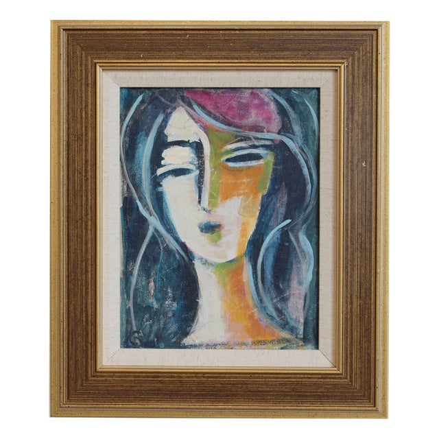 Hidden Portraits IV, 1980s, Acrylic on Canvas, Framed For Sale