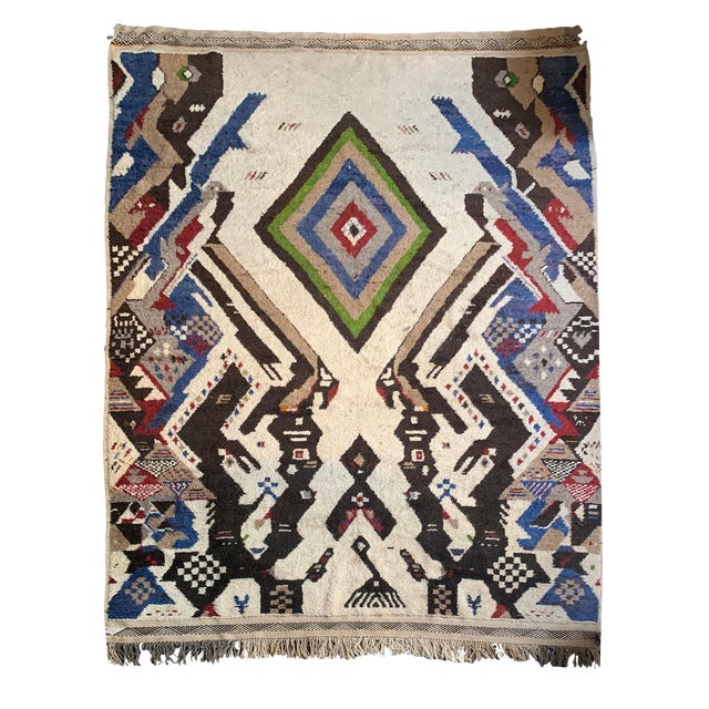 13' X 7' Large Moroccan Rug For Sale