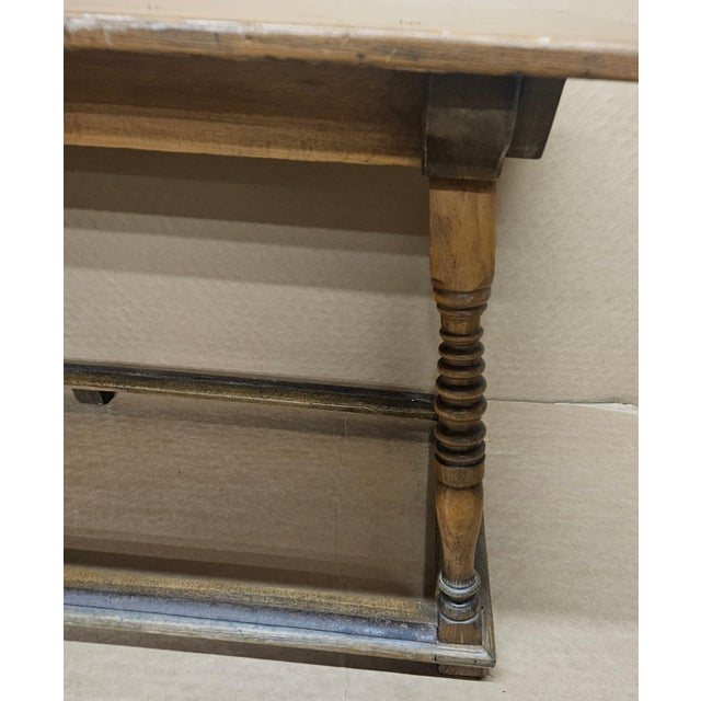 Rustic European 1900s Antique Thonet Farm Dining Work Library Table Industrial For Sale - Image 3 of 12