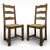 Straw-Seated Chairs, Set of 2 For Sale