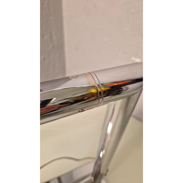 2000 - 2009 Industrial Chrome Tamara Table Lamp with Adjustable Tubular Frame by William Pianta for Nahoor, 2000s For Sale - Image 5 of 12