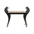 The epitome of grace and beauty, the Swan Vanity Bench features sweeping legs with brass caps and sturdy cane seat....