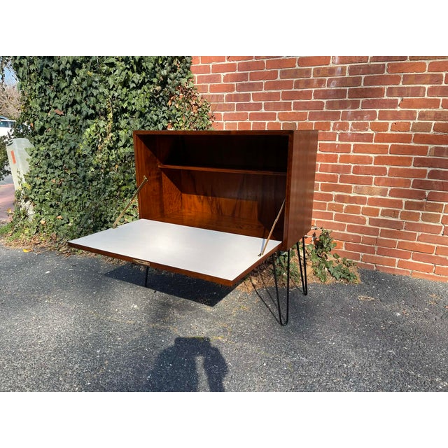 1960s Mid Century Teak Media & Vinyl Record Cabinet For Sale - Image 11 of 15