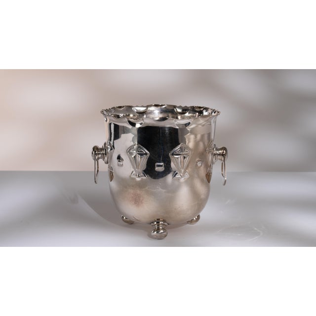 Mid 20th Century France Silver Metal Ice Bucket For Sale - Image 4 of 15
