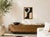 Original acrylic painting by Bryan Boomershine on canvas board featuring a bold modernist composition of organic black...