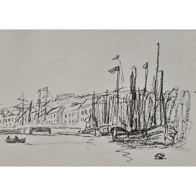 Claude Monet, Inner Harbor of Fécamp, 1918, Paper For Sale - Image 4 of 10