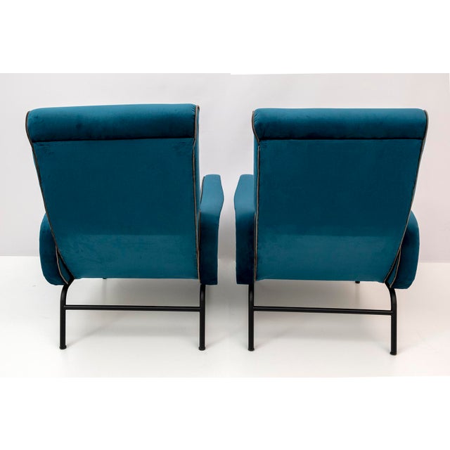 Metal Vintage Reclining Chairs by Marco Zanuso, Italy, 1950s, Set of 2 For Sale - Image 7 of 12