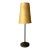 1990s Italian Style Yellow Silk Shade Skinny Lamp For Sale