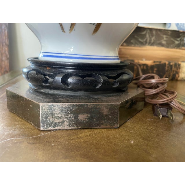 Ceramic 1972 Asian Temple Jar Lamp by Chapman For Sale - Image 7 of 12