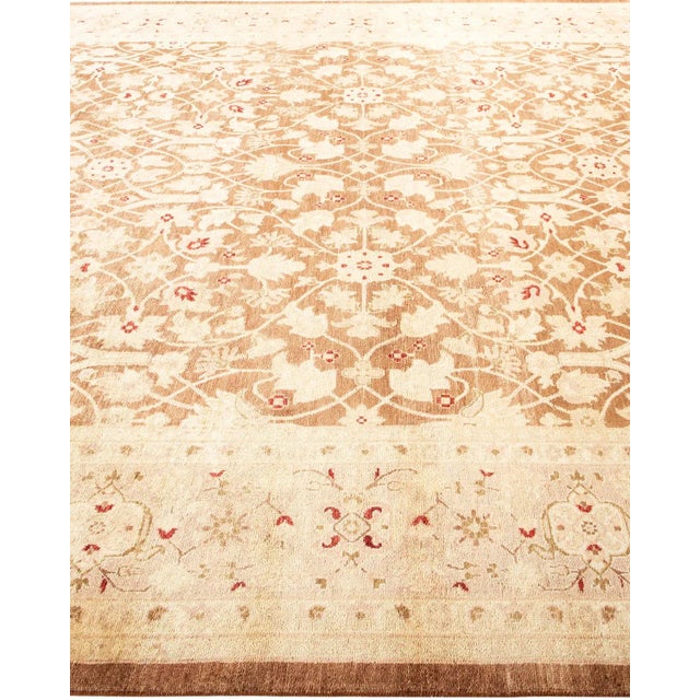Solo Rugs Vintage Traditional Hand Knotted Wool Area Rug, Gold - 7'10" X 10'0" For Sale - Image 4 of 9