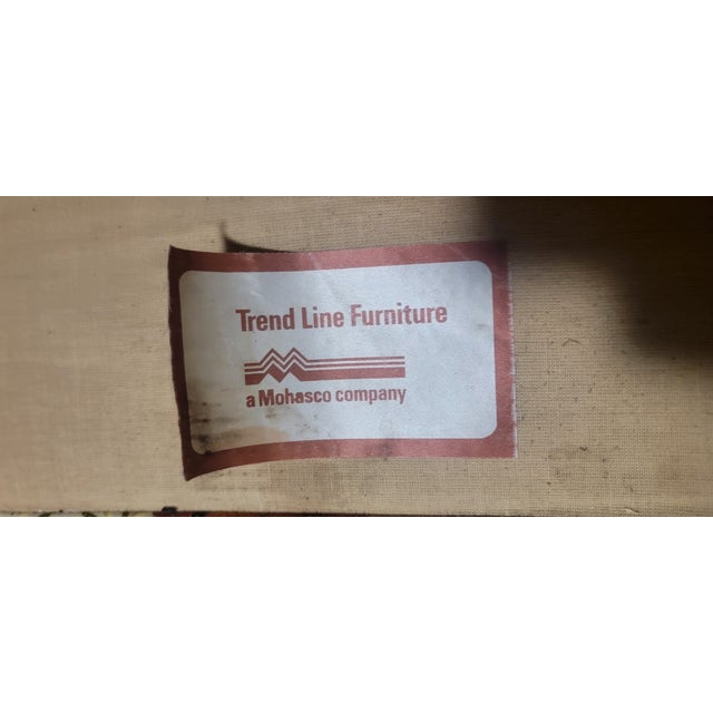 Craftsmanship and Details: Manufacturer Trend Line Furniture, a division of Mohasco. Style Mid-Century Modern / 1970s...