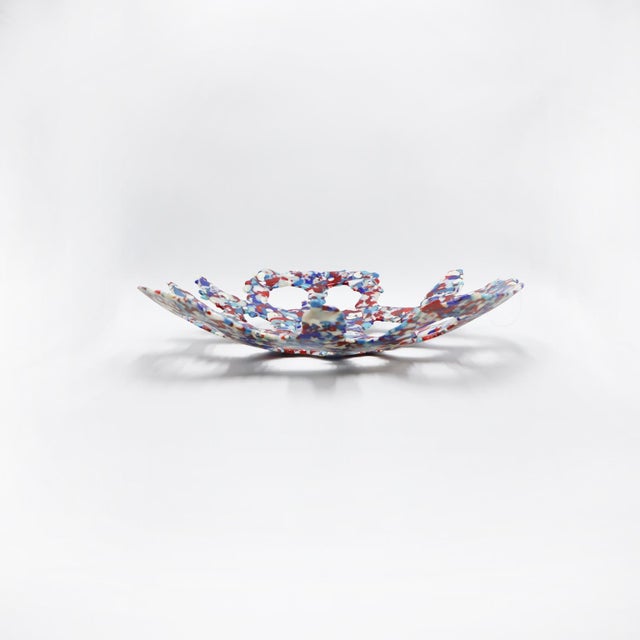 Circa 1970. We offer this Midcentury Modern Glass Centerpiece.