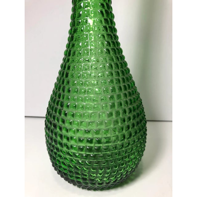 Antique Late 19th Century Green Glass Bottles/Vases - Set of 3 For Sale In Boston - Image 6 of 8