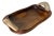 Spanish Olive Wood Centerpiece Bowl with Cow Horn Handles, 1960s For Sale